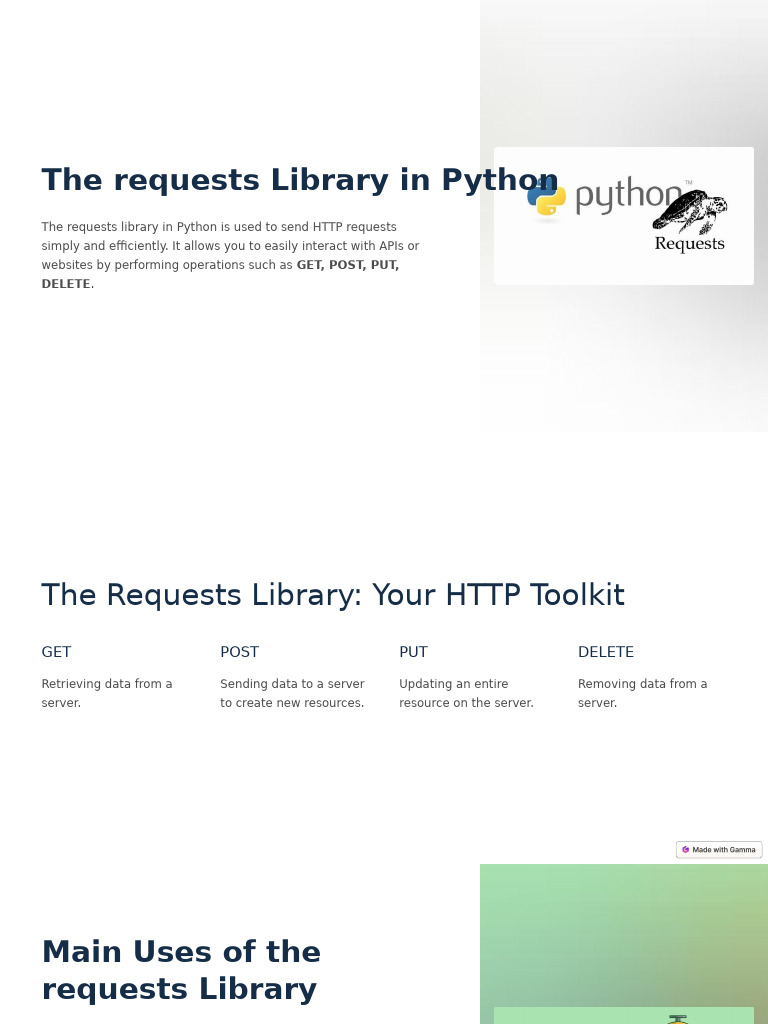 Python Requests Library Overview | PDF