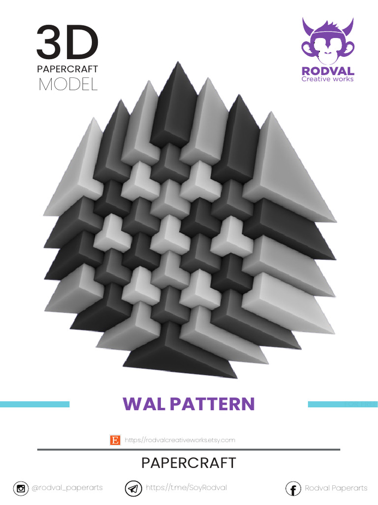 Free 3D Papercraft Models by Rodval | PDF
