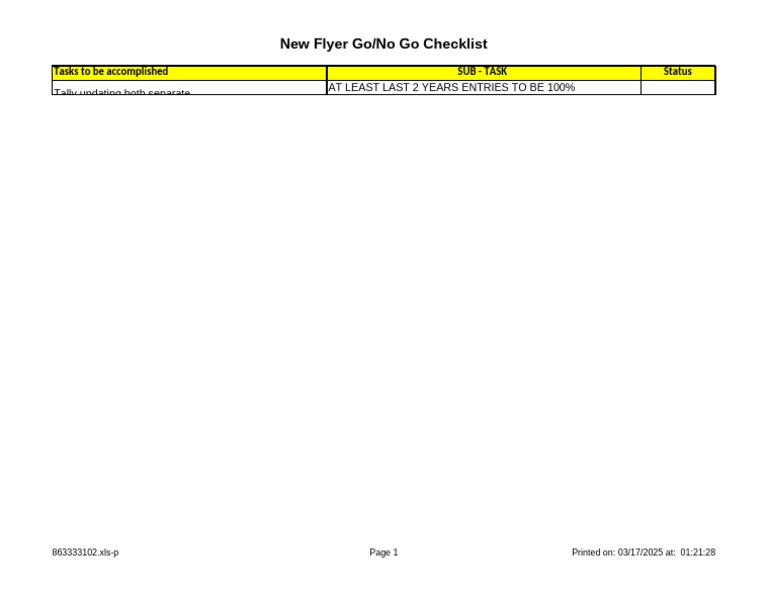 F&a - Jan To March - Task Completion Matrix | PDF