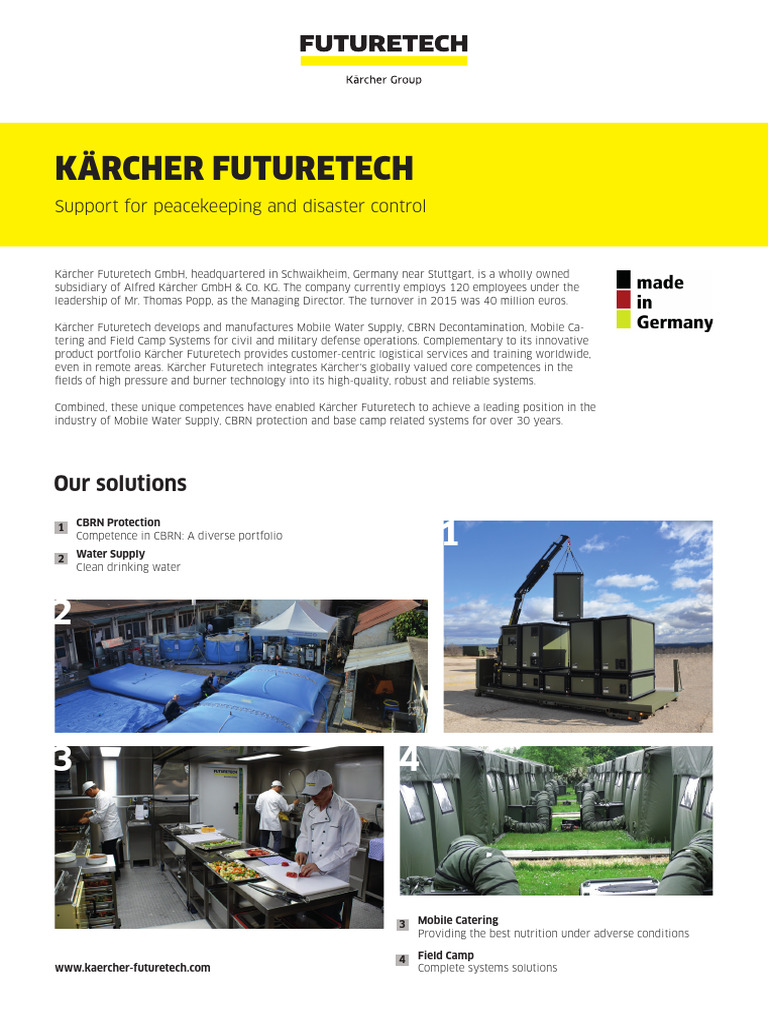 Kärcher Futuretech Company Overview | PDF