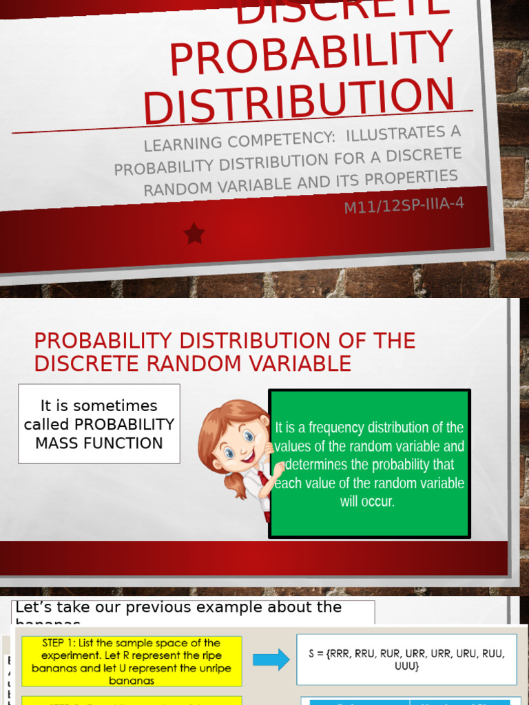 Discrete Probability Distribution Guide | PDF | Probability ...