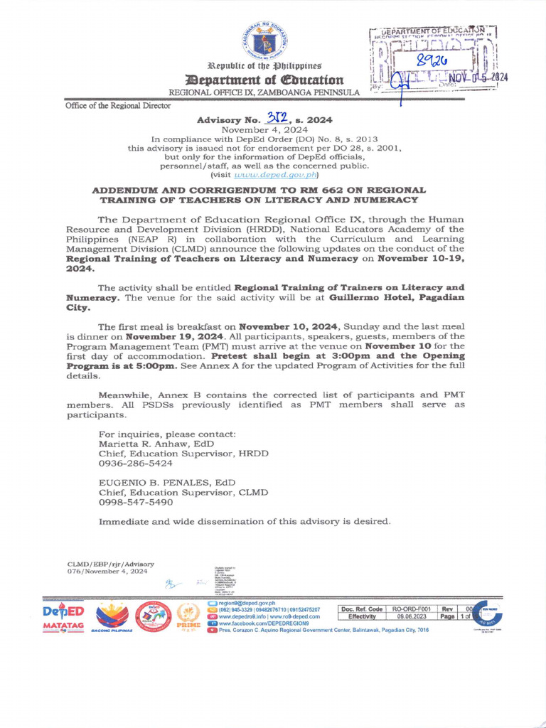 ADVISORY Memo | PDF