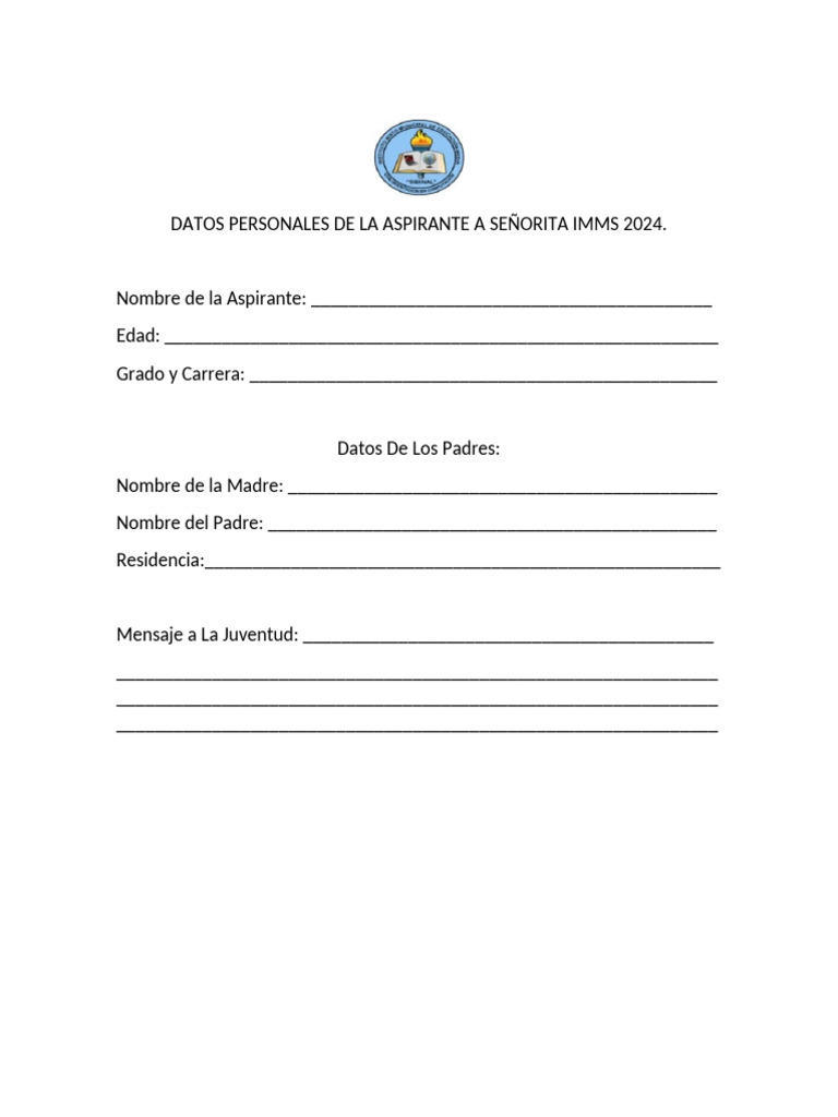Hoja de Datos Personales | PDF