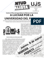 A luchar por la Universidad del pueblo, Boletín #3, Marzo 2012
