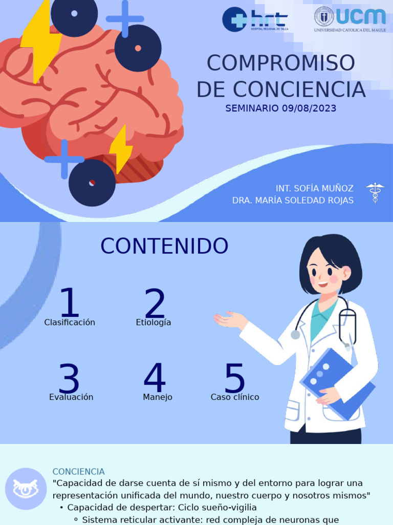 Alteraciones de la Conciencia en Pediatría | PDF | Coma | Cerebro