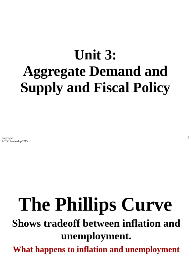 Macro 3.5 - The Phillips Curve | PDF | Phillips Curve | Inflation
