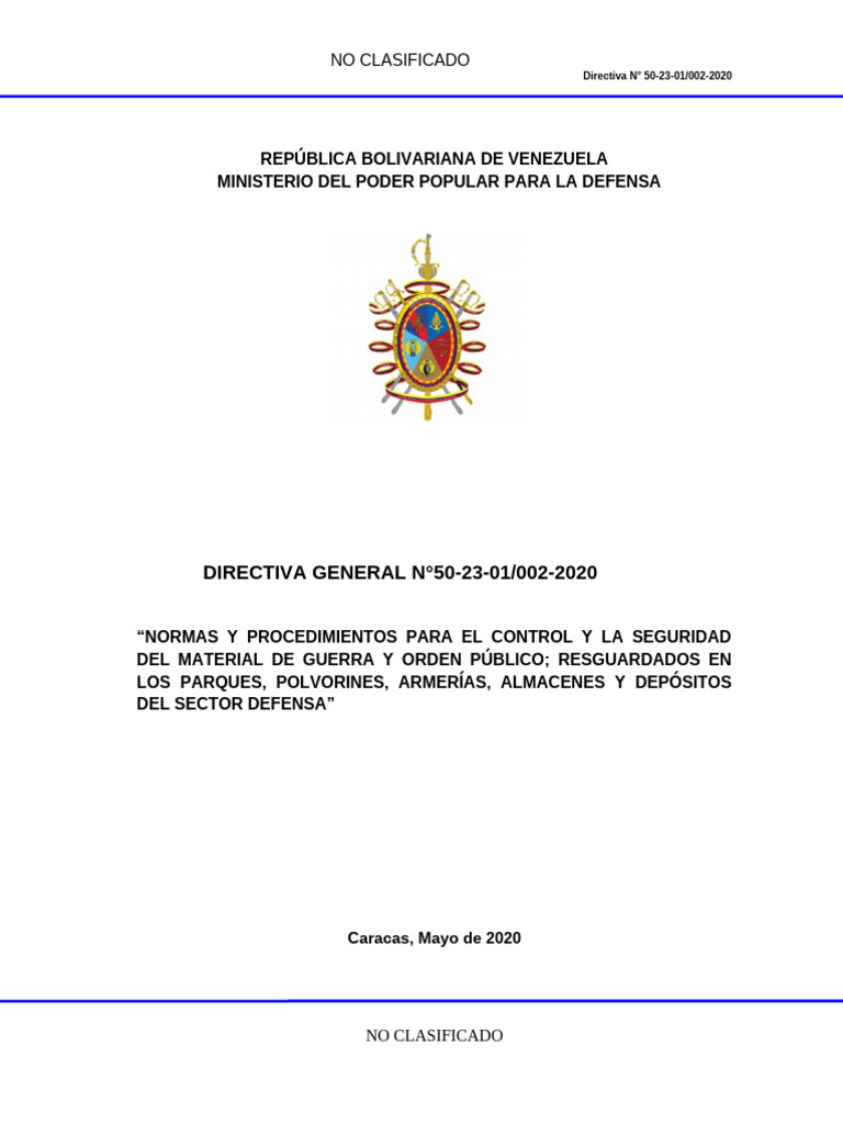 Normas de Seguridad en Parques de Armas | PDF | Munición | Regulación