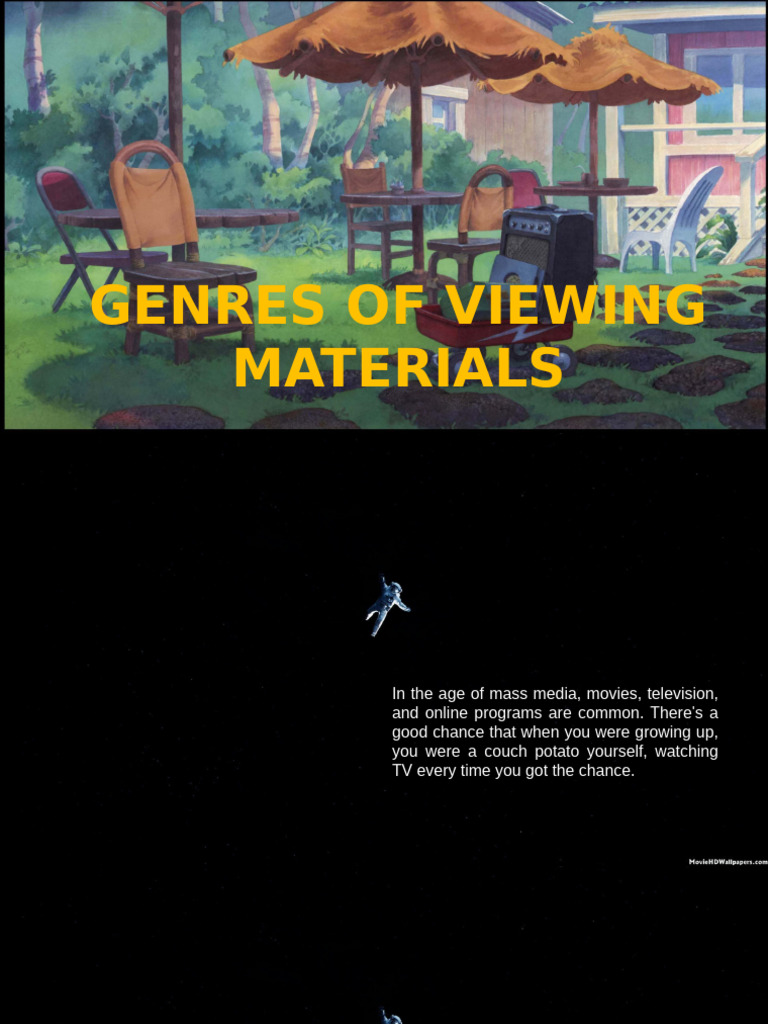 Genres of Viewing Materials | PDF | Fantasy | Genre
