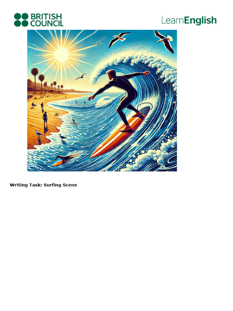Surfing Scene Description Exercise | PDF