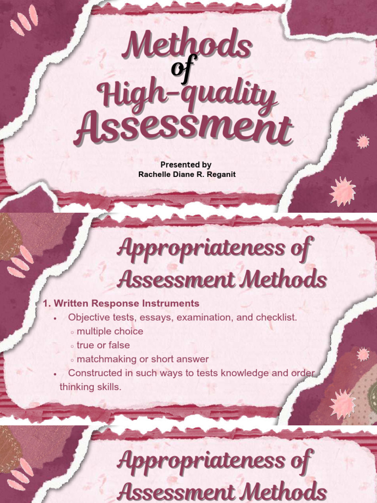 Methods of High-Quality | PDF | Educational Assessment | Validity ...