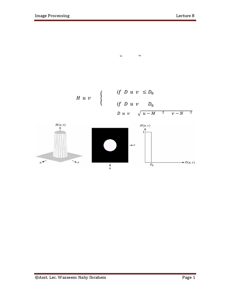 Smoothing and Sharpening Filters in Image Processing | PDF | Low Pass ...