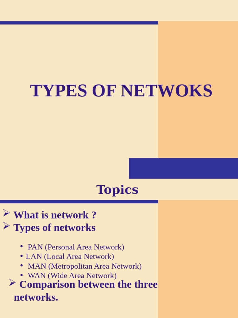 Overview of Network Types: PAN, LAN, MAN, WAN | PDF | Computer Network ...