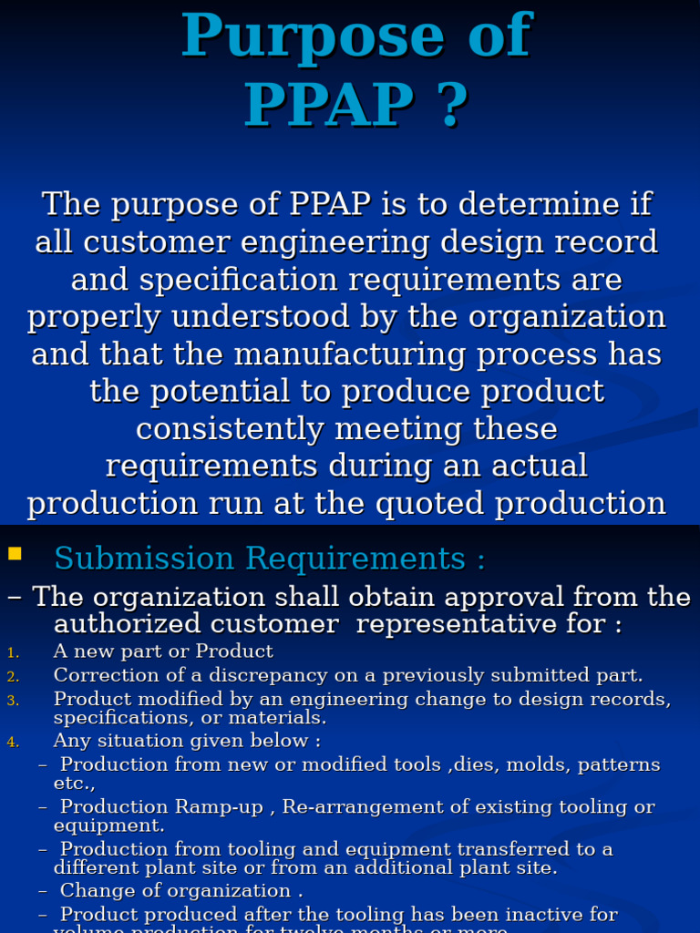 Understanding PPAP in Engineering | PDF | Specification (Technical ...