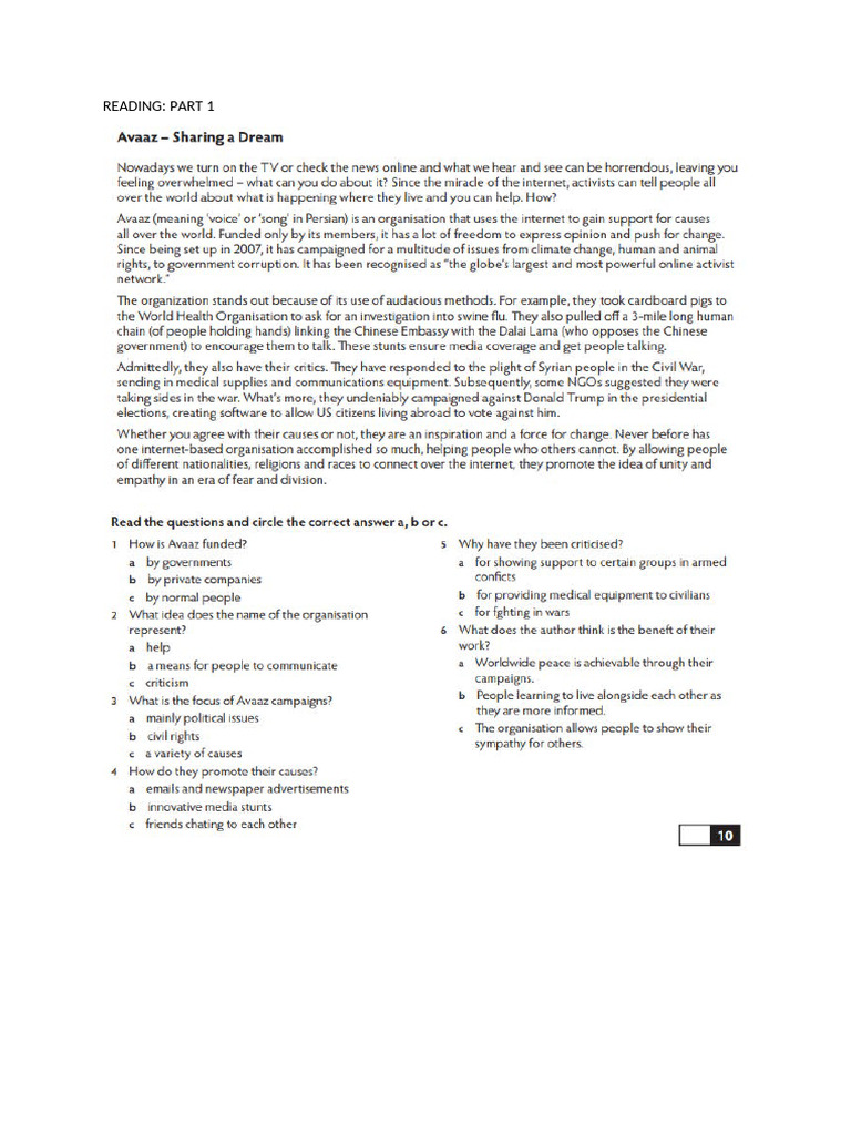 Reading Uh 3 | PDF