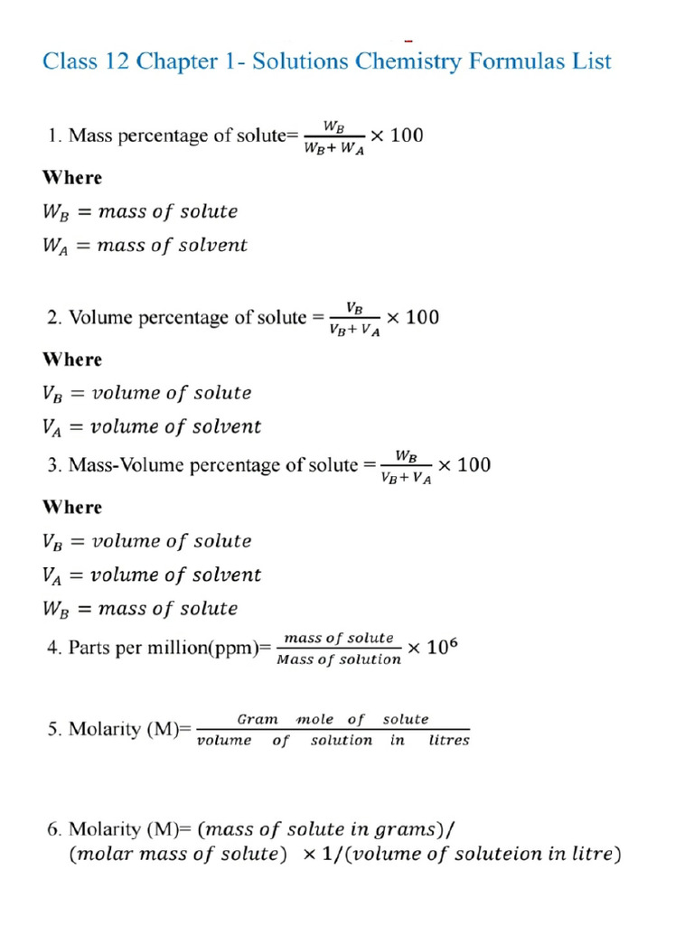 Isc Chemistry Notes | PDF