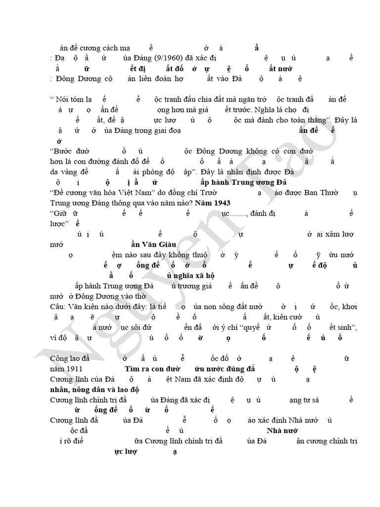 105 Câu - LSD | PDF