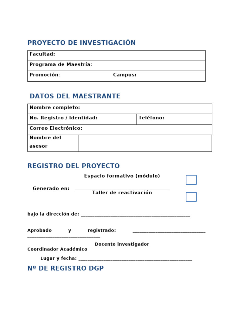 Guía para Proyecto de Investigación Académica | PDF | Teoría | Conocimiento