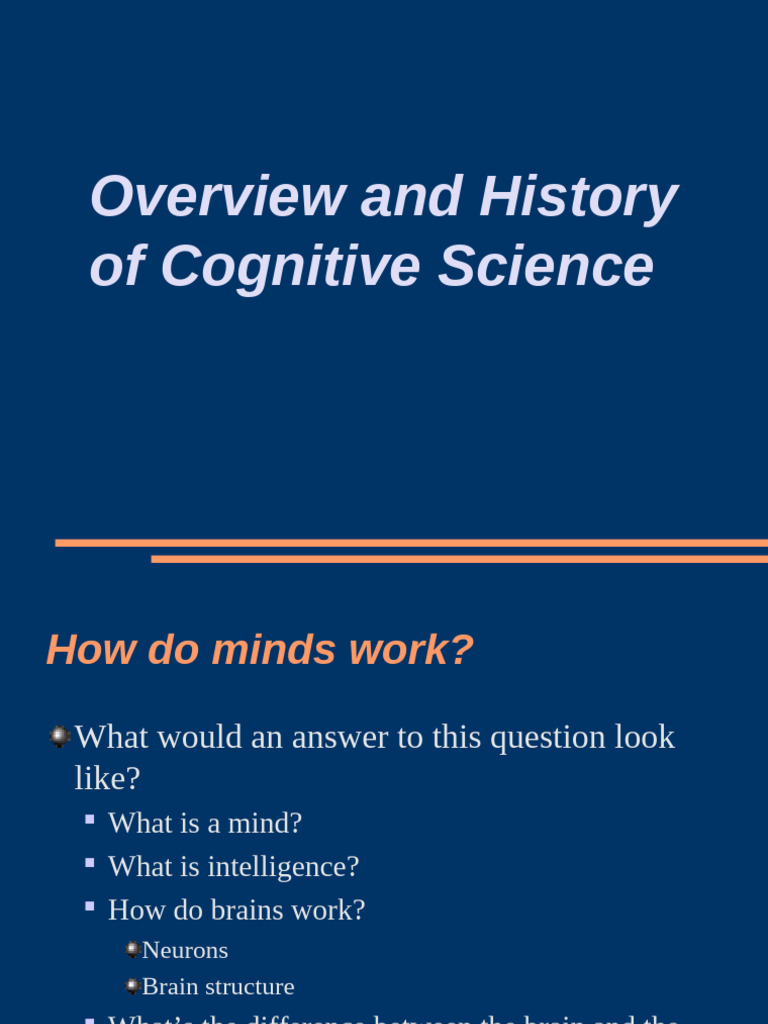 Cognitive Science: Overview & History | PDF | Cognitive Science | Mind