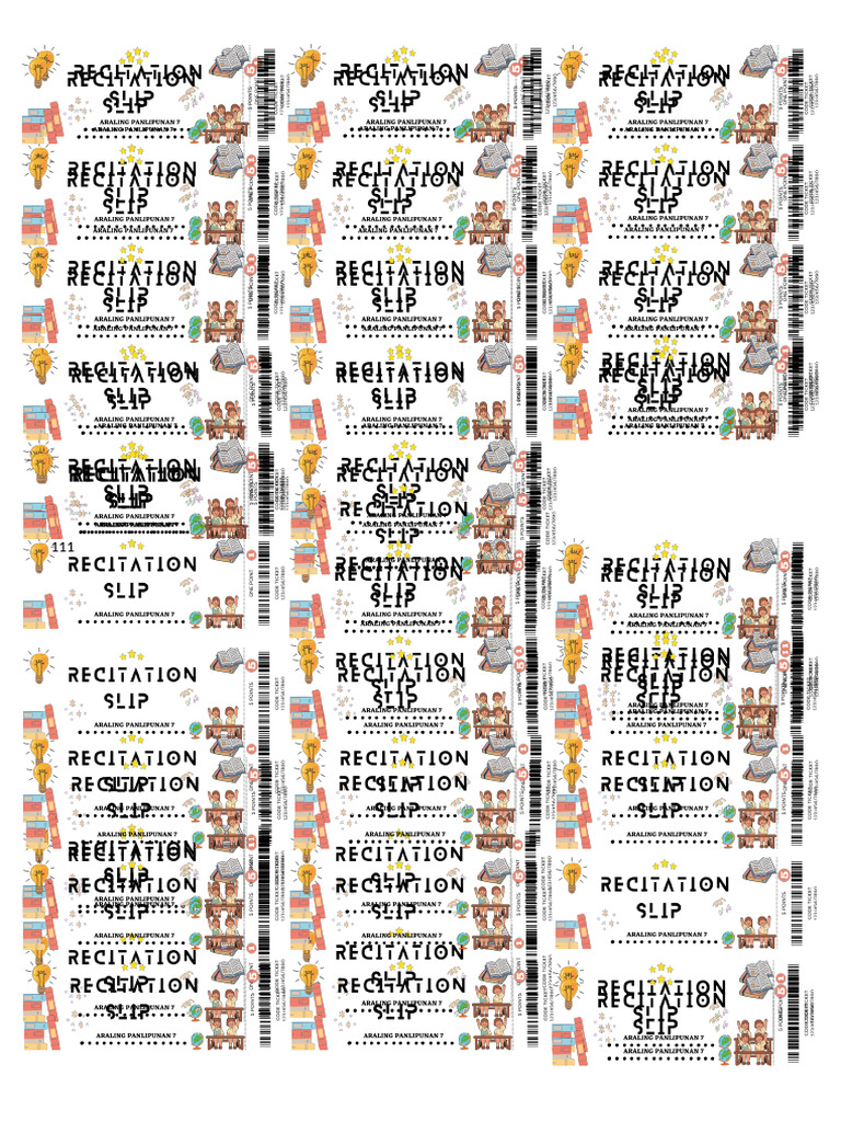 Recitation Chip | PDF