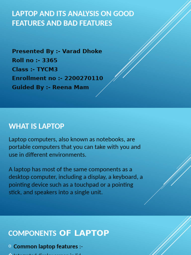 Laptop Features: Pros and Cons Analysis | PDF | Laptop | Desktop Computer
