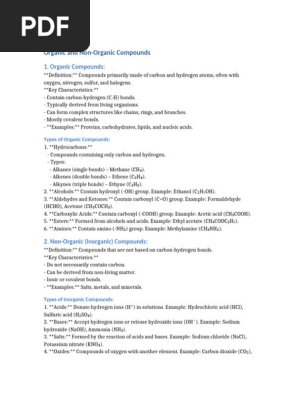 Inorganic Compounds Examples At Home