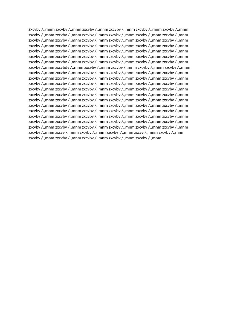 Zxcvbv2 | PDF