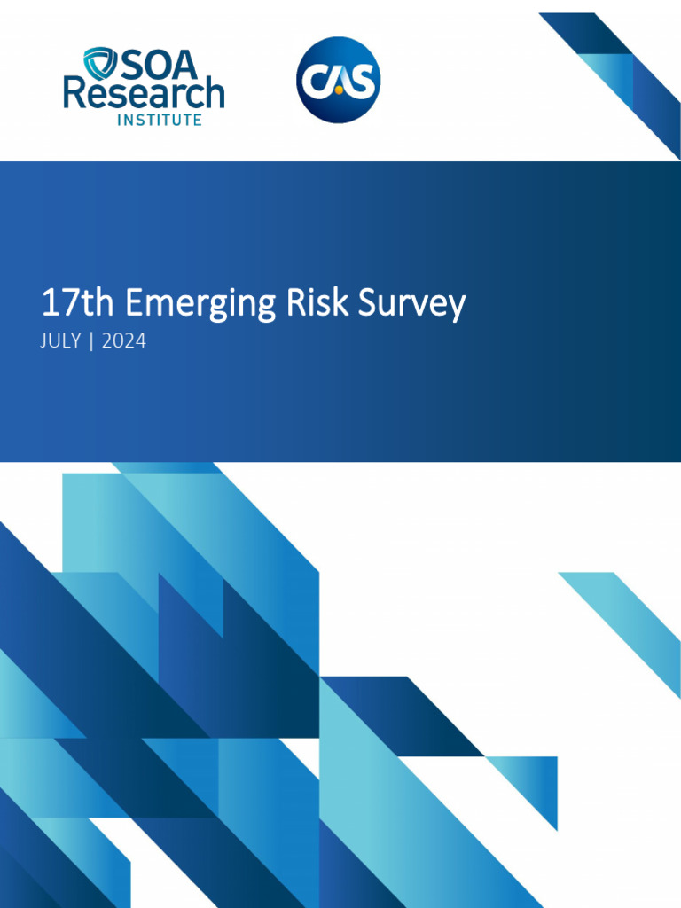 SOA (2024), Khao Sat Rui Ro Moi Noi Lan Thu 17 | PDF | Risk | Risk ...