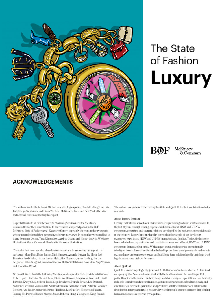 McKinsey's Luxury Fashion Report 2025 | PDF | Luxury Goods | Economic ...
