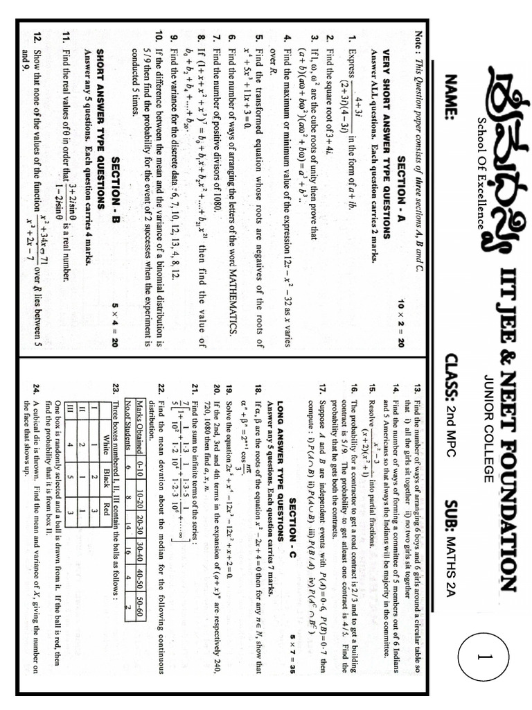 2A Deepthi Model Papers PDF | PDF