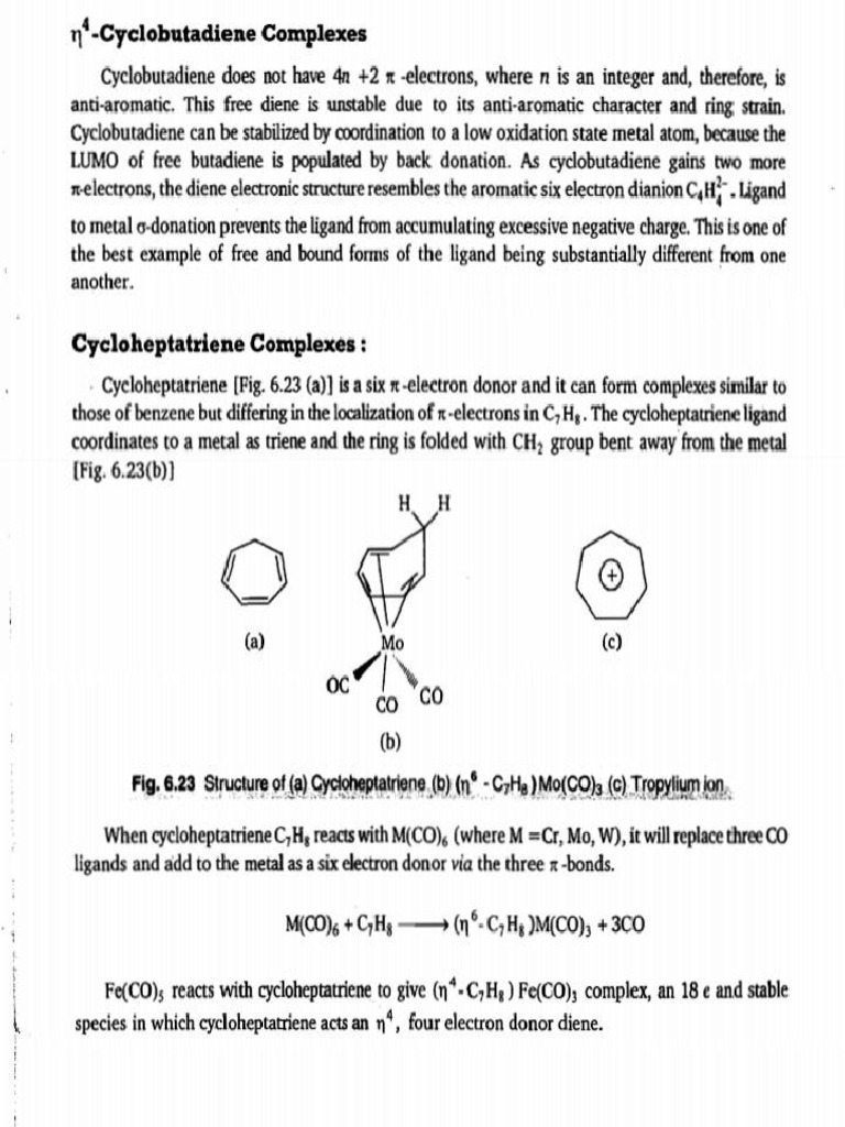 Cyclic Polyene Complexes | PDF
