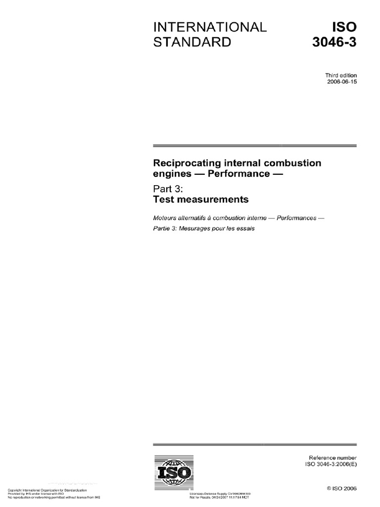Iso 3046-3-2006 | PDF