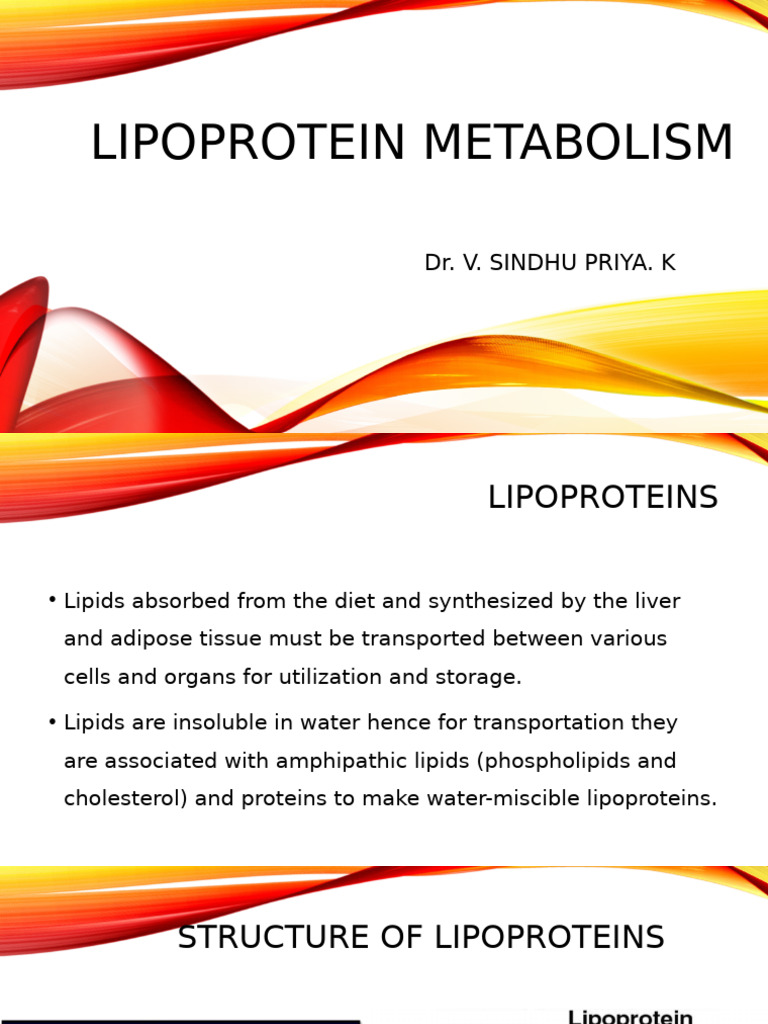 Understanding Lipoprotein Metabolism | PDF | Lipoprotein | Cholesterol
