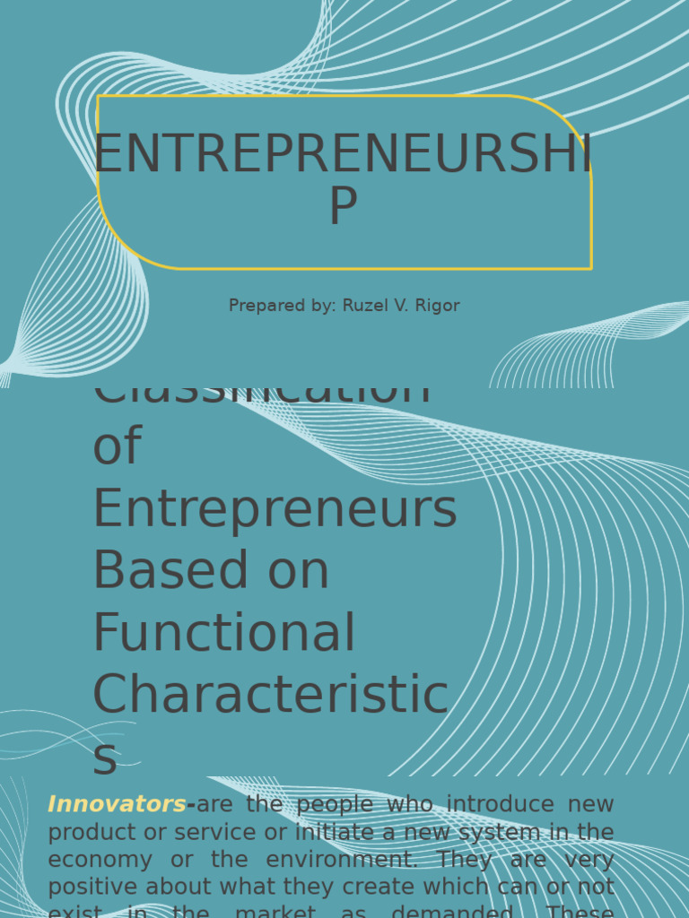 3ENtrep Functional Characteristics | PDF | Entrepreneurship | Business