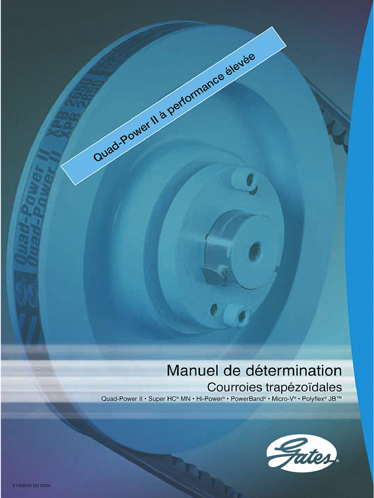 Courroie Trapézoïdale Poly-V PJ 8 Nervures - Longueur 1651 Mm Pour Transmissions Puissantes