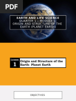 Origin and Structure of Earth Overview | PDF | Earth | Planets