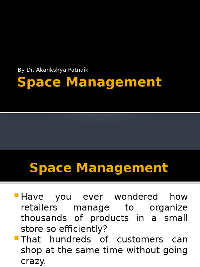 Effective Retail Space Management Strategies | PDF