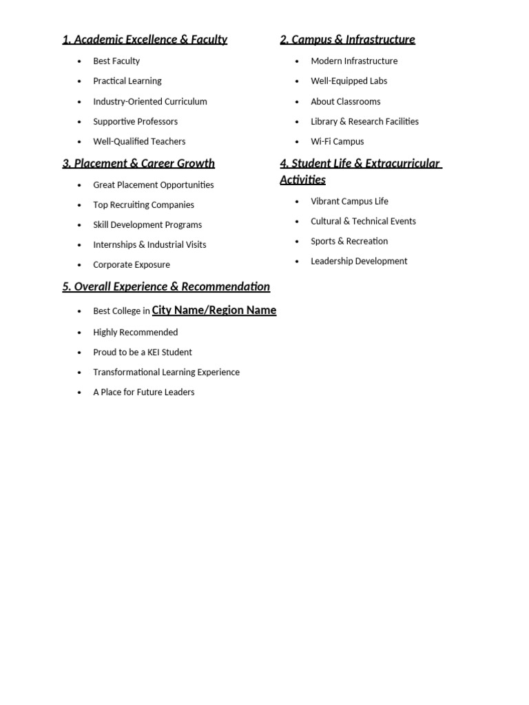 Key Words For Reviews | PDF