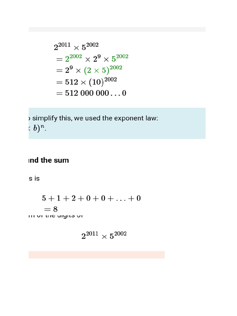 Exponents 094528 | PDF
