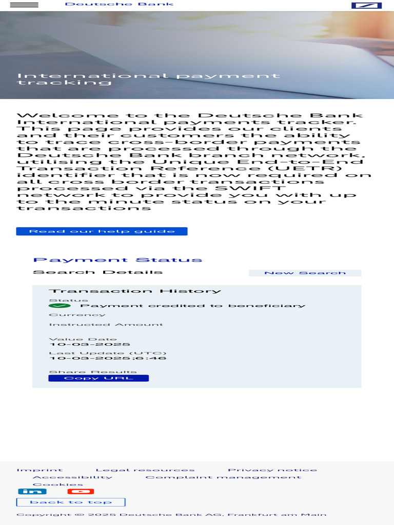 International Payments Tracker With UETR - Corporates and Institutions ...