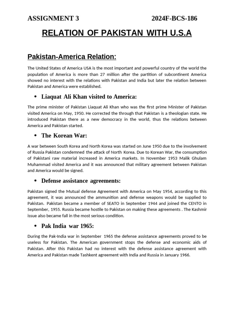 PST Assignment 3 | PDF | Pakistan | Pervez Musharraf