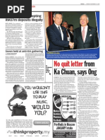 TheSun 2008-11-24 Page02 No Quit Letter From Ka Chuan Says Ong