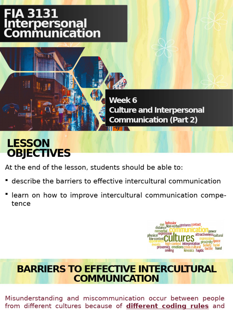 Barriers in Intercultural Communication | PDF | Communication ...