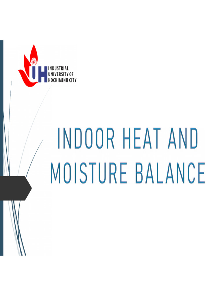 Chapter 3 - Indoor Heat and Moisture Balance | PDF | Heat Transfer | Heat