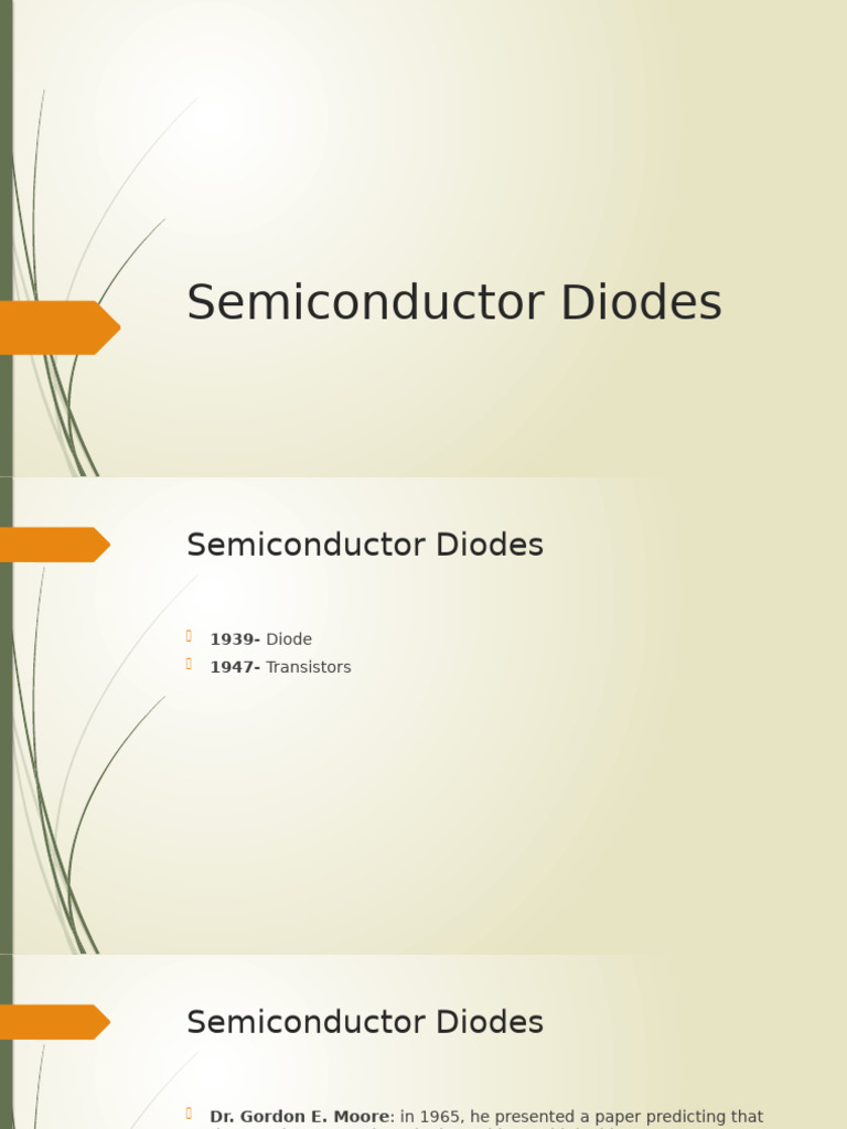 Semiconductor Diodes | PDF | P–N Junction | Semiconductors