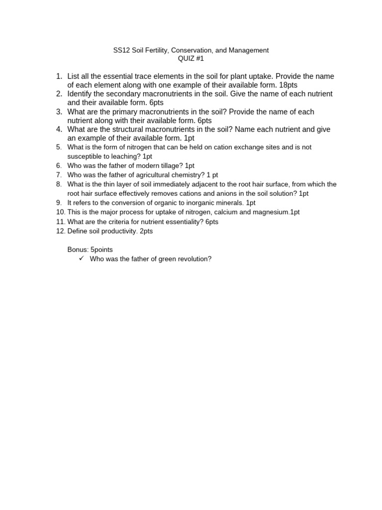SS12 Quiz # 1 | PDF