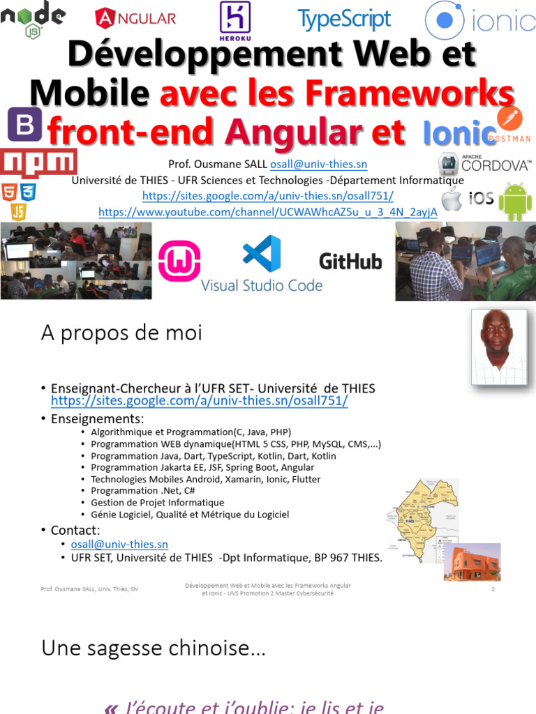 Développement Web avec Angular et Ionic | PDF | Programmation web ...