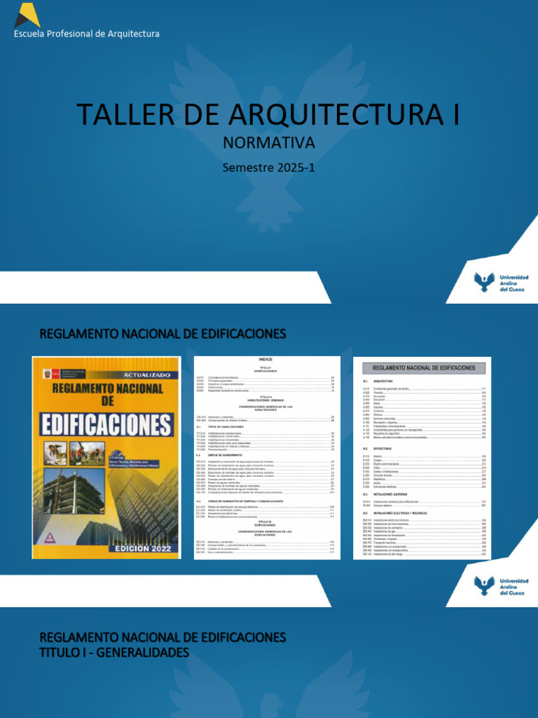 Normativa RNE para Edificaciones 2025-1 | PDF | edificio | Barrio ...