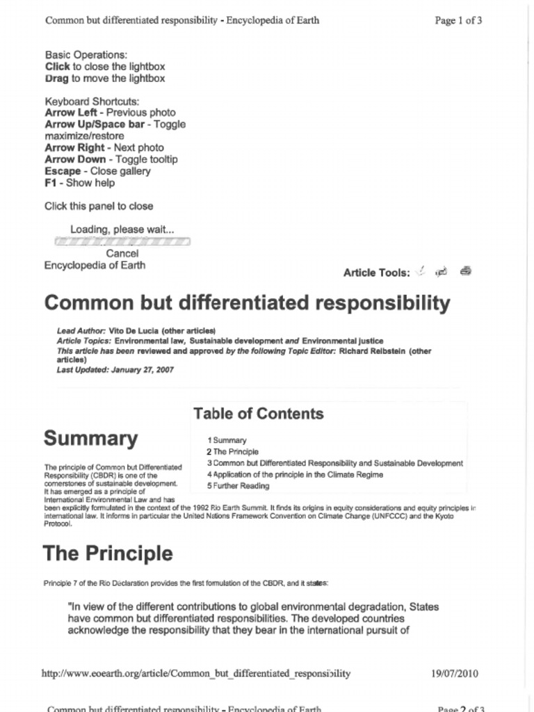 CBDR | PDF