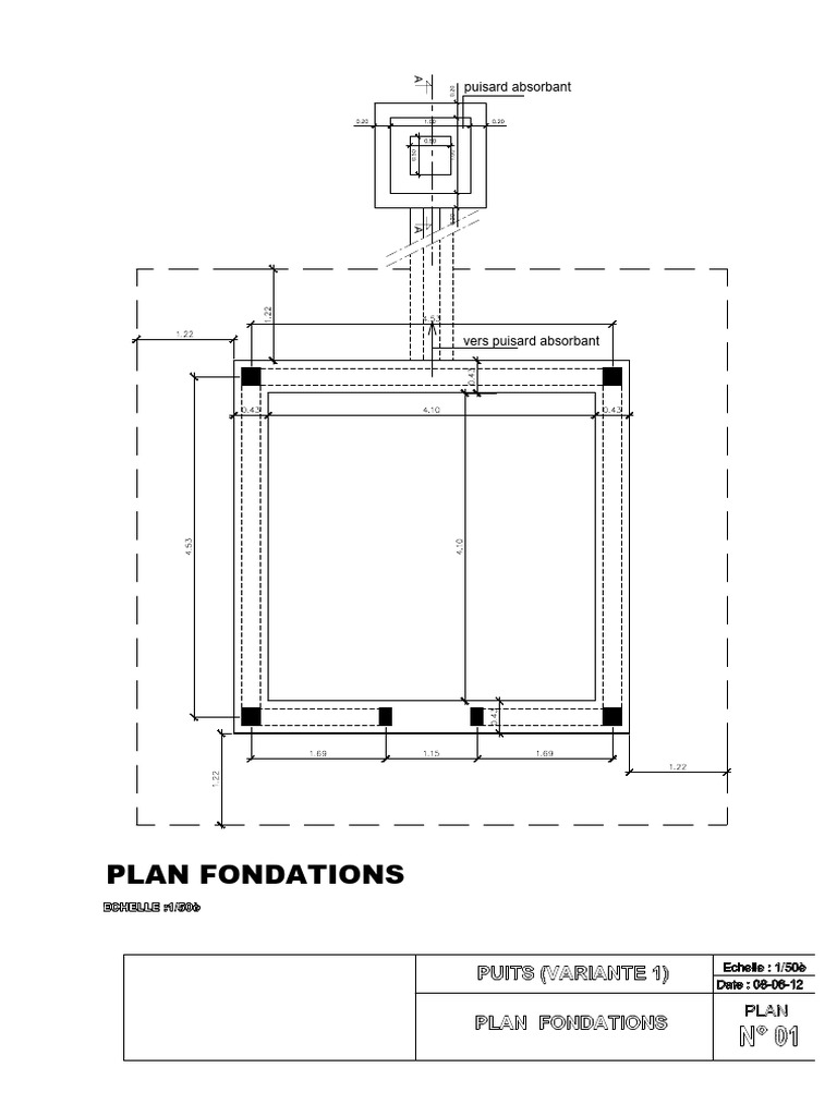 Détails techniques du puisard absorbant | PDF | Ingénierie civile ...