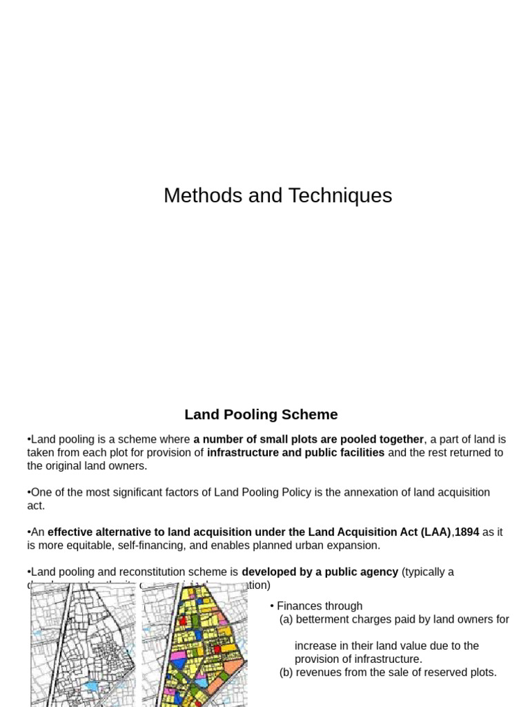 Land Pooling and Housing Schemes in India | PDF | Economies